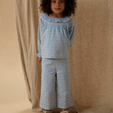 Lil' Atelier Girls Wide Pants NMFTESSIE Zen Blue