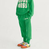 Bobo Choses Kids Sweatpants Modern Green