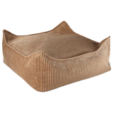 Wigiwama Pouffe Square Corduroy Baby Ottoman Toffee