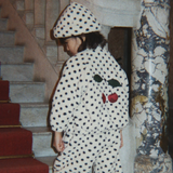Konges Sløjd Fleece Jacket Jody Embroidery Teddy Dot Lumiere
