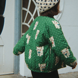 Konges Sløjd Kids bomber jacket Juno Dot Miao Verde